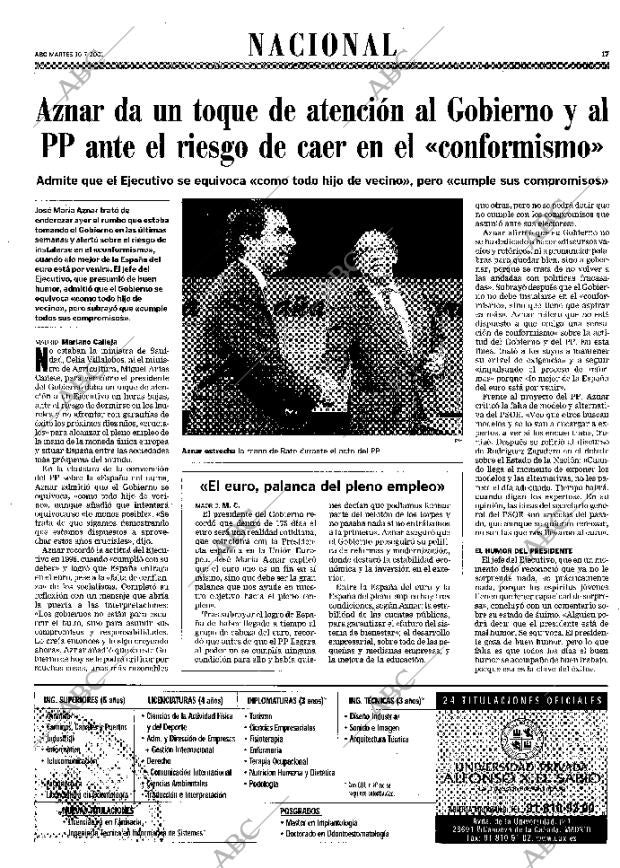 ABC MADRID 10-07-2001 página 17
