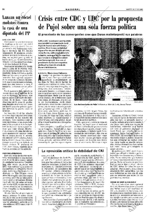 ABC MADRID 10-07-2001 página 20