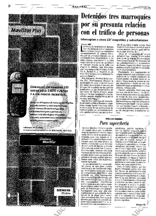 ABC MADRID 10-07-2001 página 24