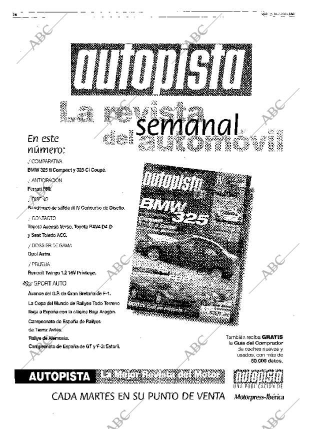 ABC MADRID 10-07-2001 página 28