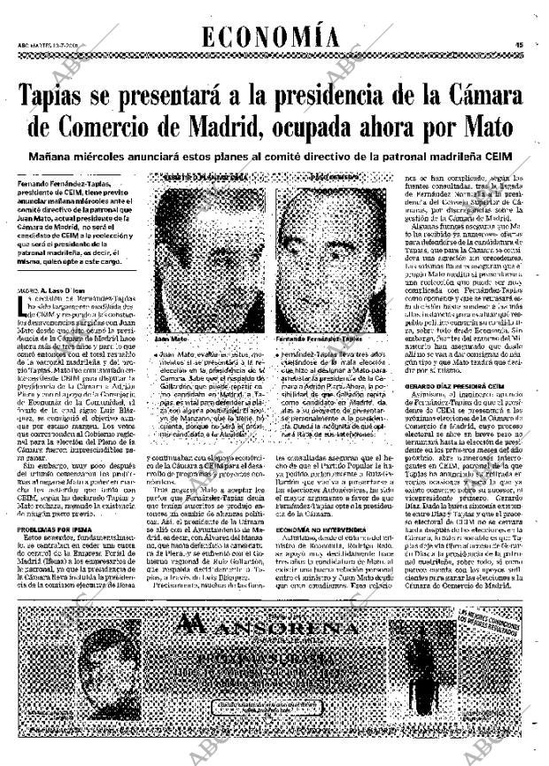 ABC MADRID 10-07-2001 página 45
