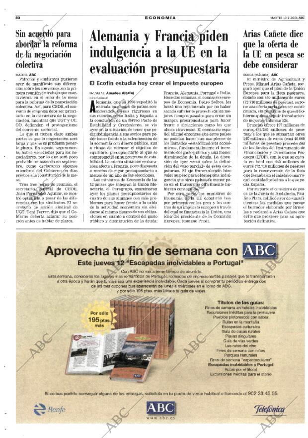 ABC MADRID 10-07-2001 página 50