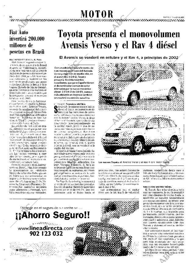 ABC MADRID 10-07-2001 página 64