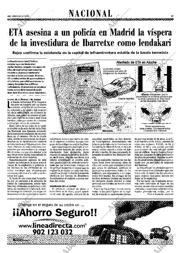 ABC MADRID 11-07-2001 página 17