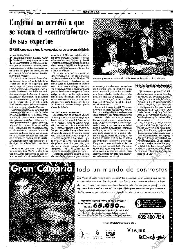 ABC MADRID 11-07-2001 página 23