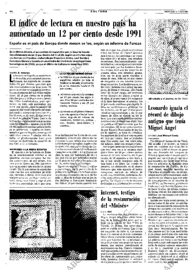 ABC MADRID 11-07-2001 página 44