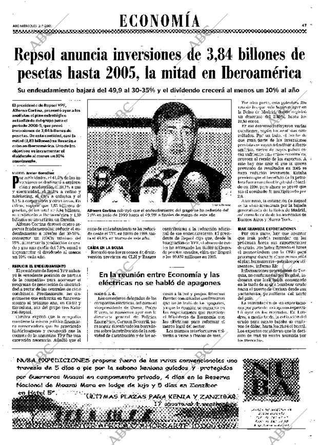 ABC MADRID 11-07-2001 página 47