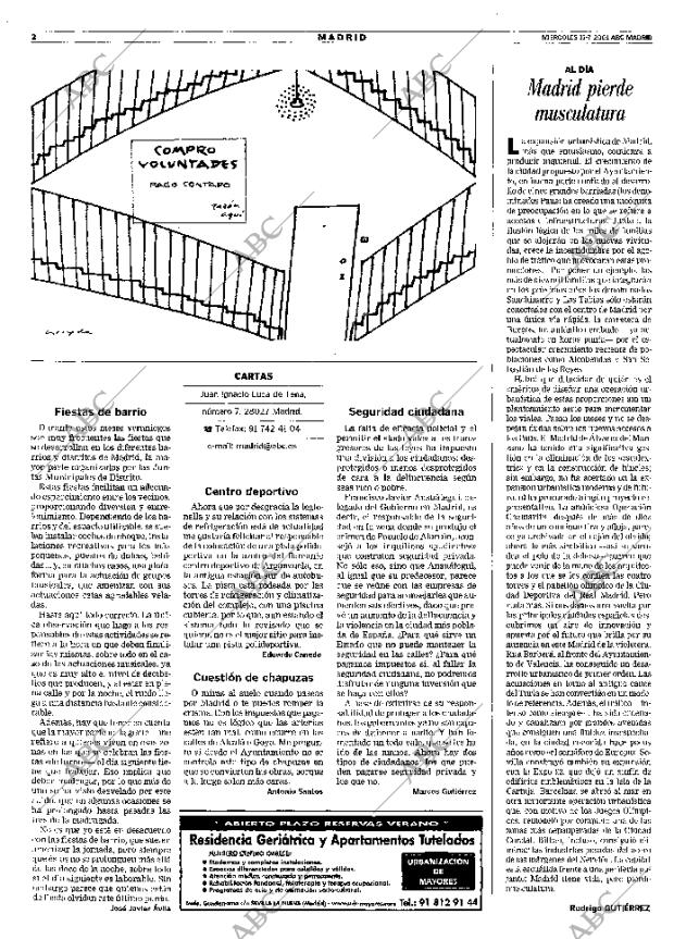ABC MADRID 11-07-2001 página 86