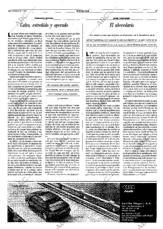 ABC SEVILLA 15-07-2001 página 17