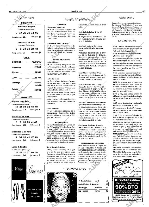 ABC SEVILLA 15-07-2001 página 47