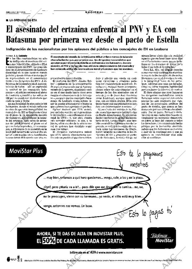 ABC MADRID 16-07-2001 página 19