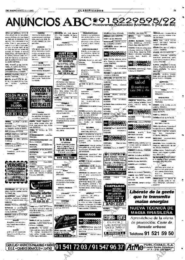 ABC MADRID 17-07-2001 página 115