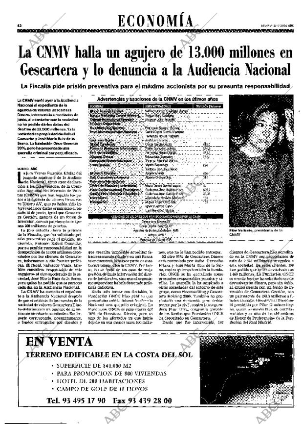 ABC MADRID 17-07-2001 página 42