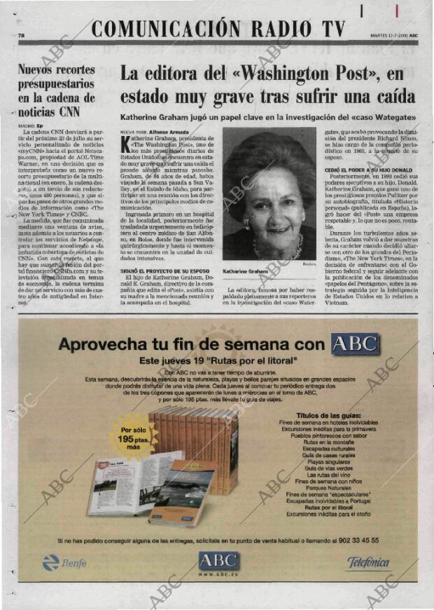 ABC MADRID 17-07-2001 página 78