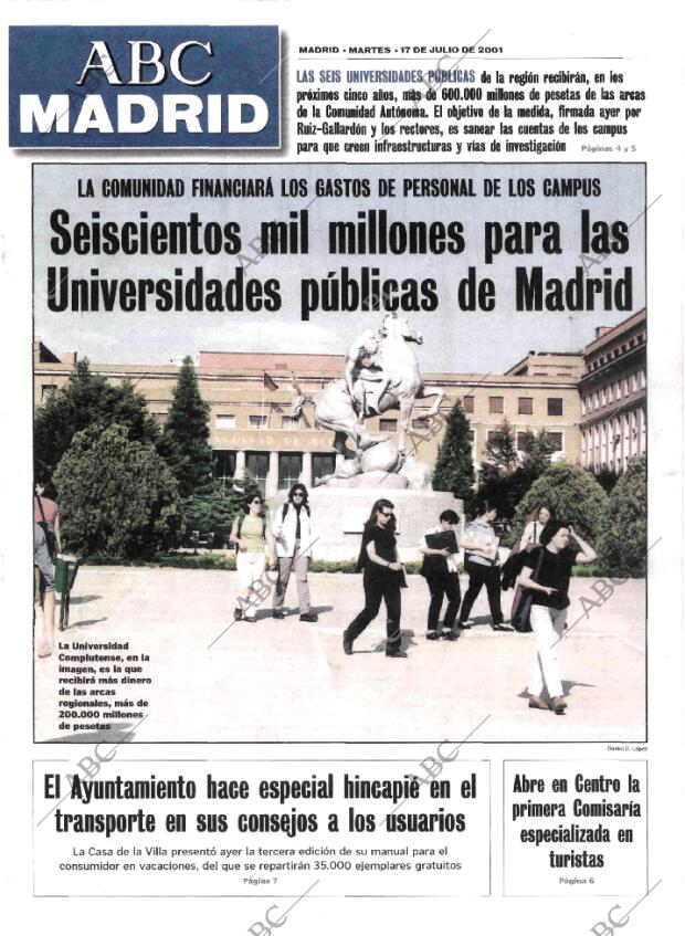 ABC MADRID 17-07-2001 página 85