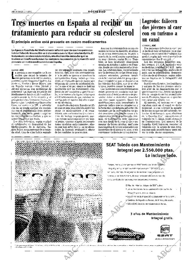 ABC SEVILLA 17-07-2001 página 29