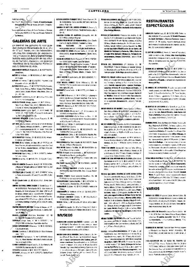 ABC MADRID 18-07-2001 página 104