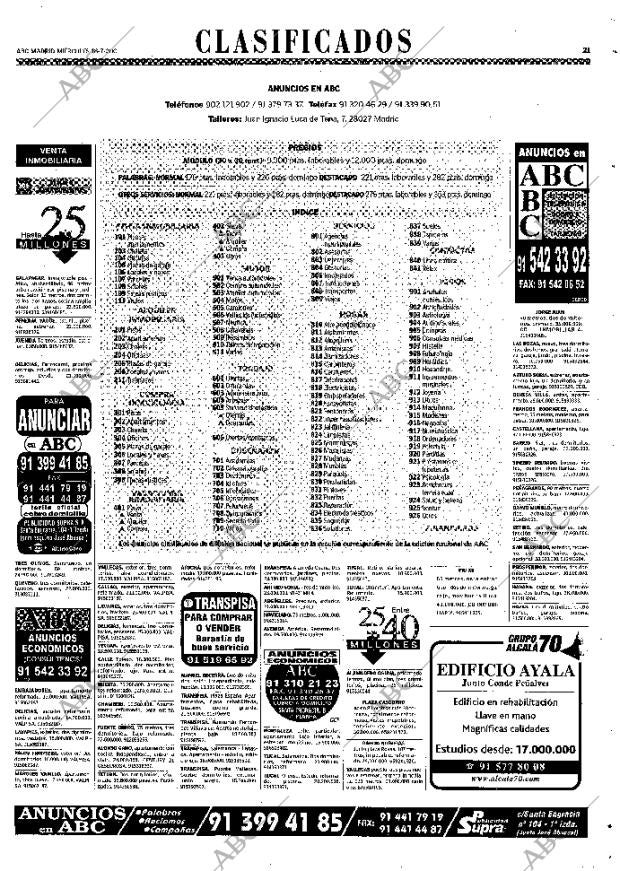 ABC MADRID 18-07-2001 página 105