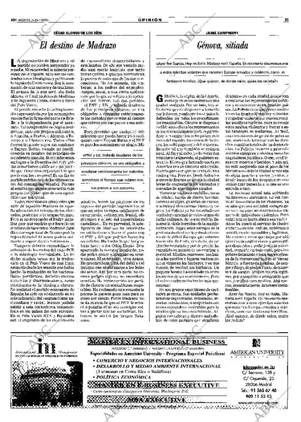 ABC MADRID 18-07-2001 página 15