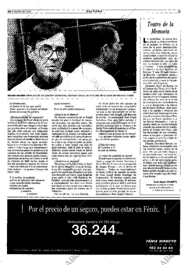 ABC MADRID 18-07-2001 página 41