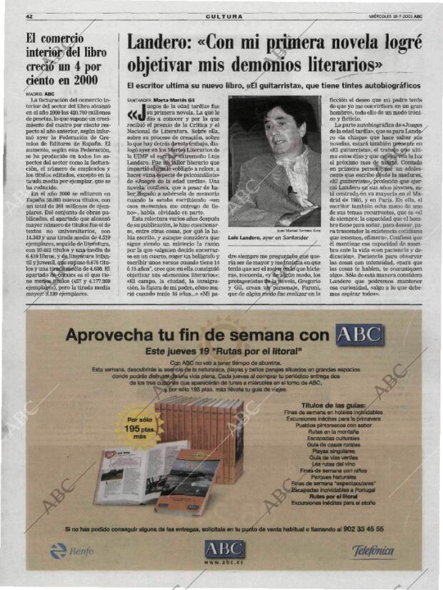 ABC MADRID 18-07-2001 página 42