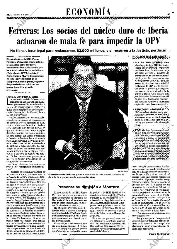 ABC MADRID 18-07-2001 página 43