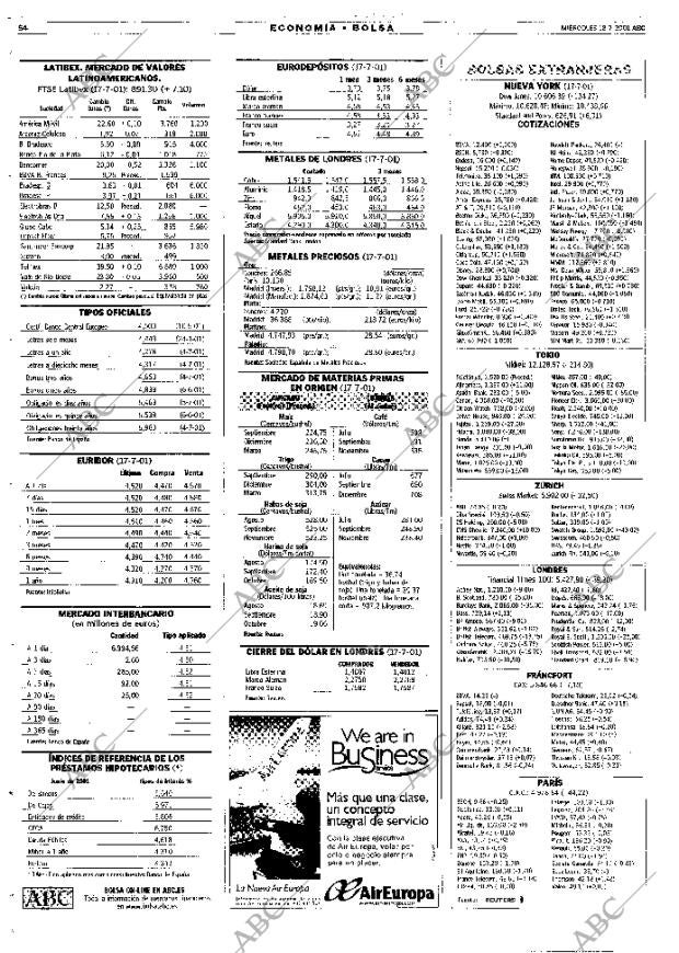 ABC MADRID 18-07-2001 página 54