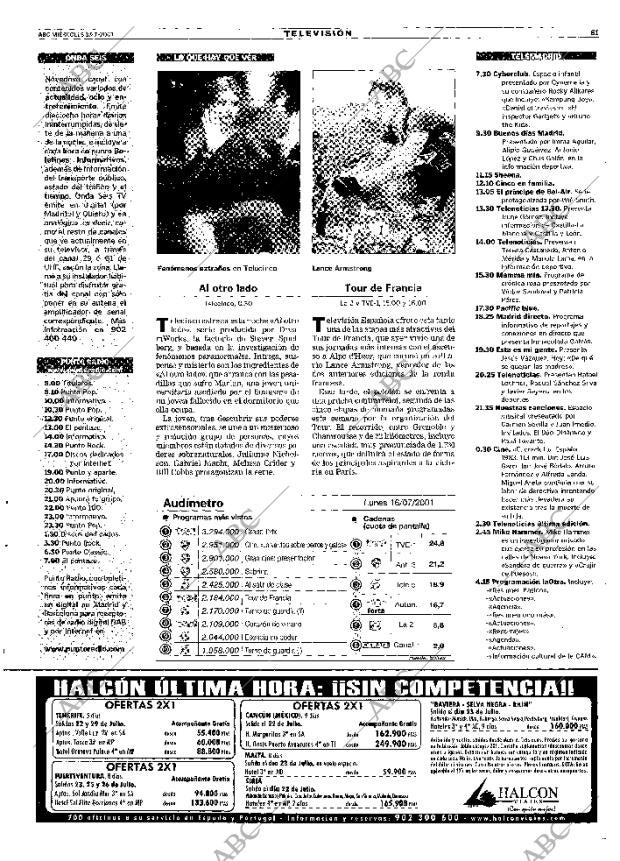 ABC MADRID 18-07-2001 página 81