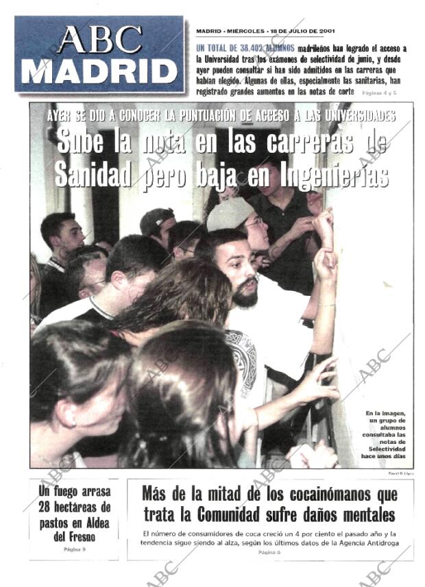 ABC MADRID 18-07-2001 página 85