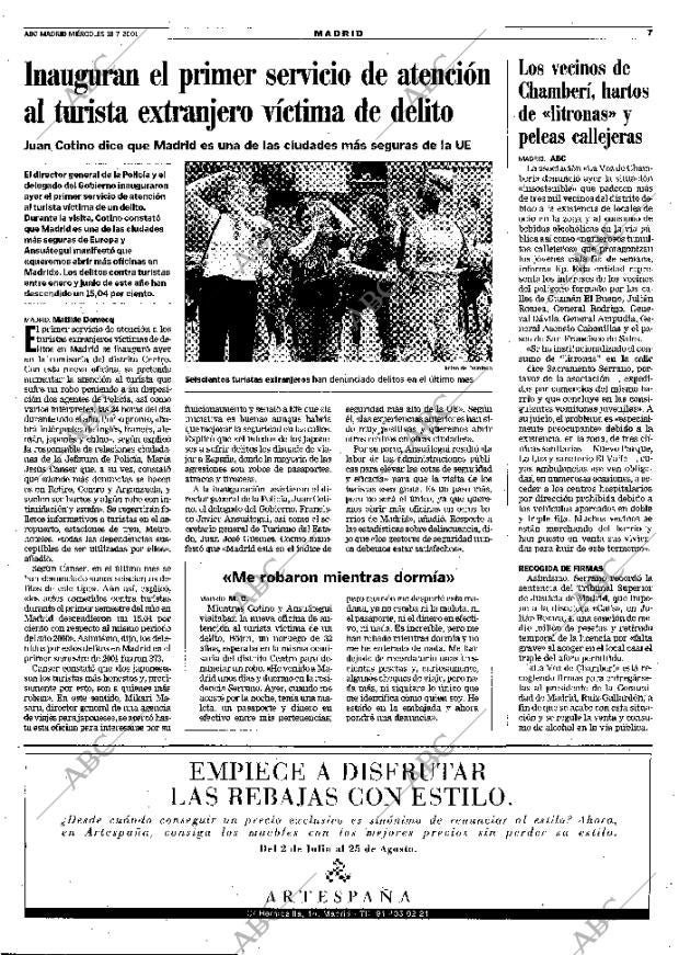 ABC MADRID 18-07-2001 página 91
