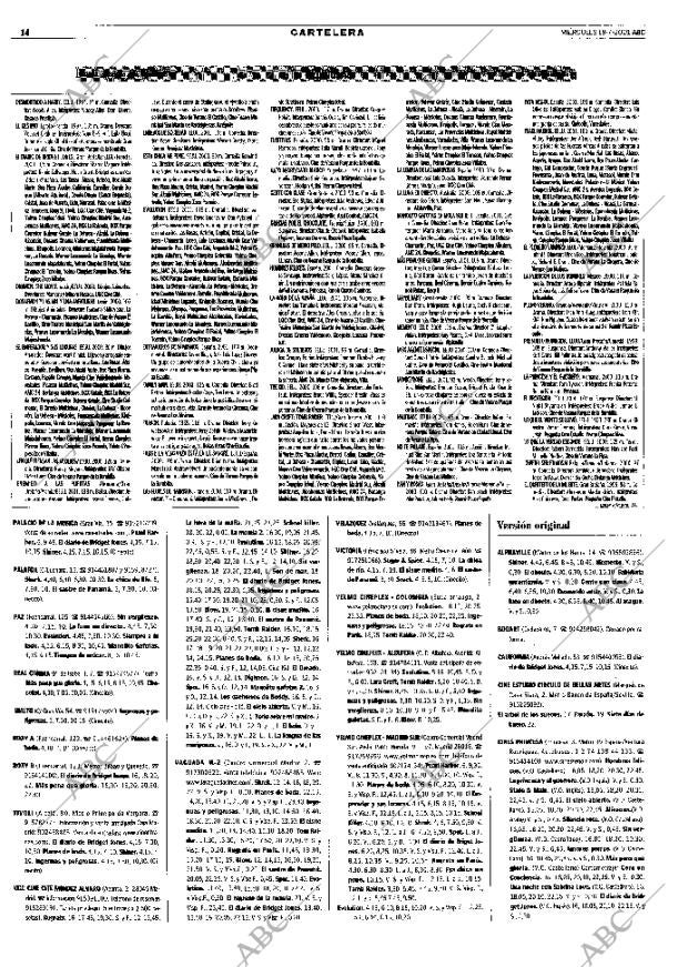 ABC MADRID 18-07-2001 página 98