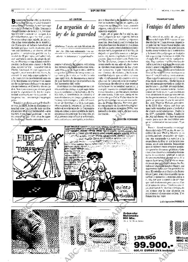 ABC SEVILLA 18-07-2001 página 16