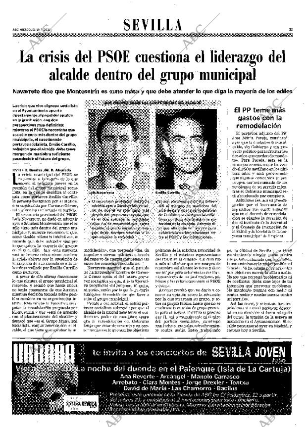 ABC SEVILLA 18-07-2001 página 31
