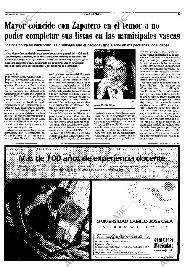 ABC MADRID 19-07-2001 página 21