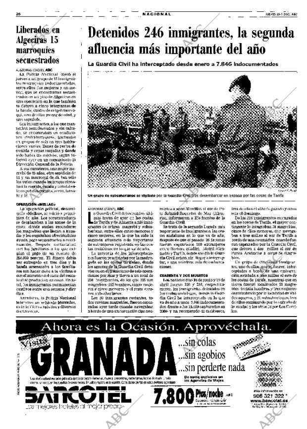 ABC MADRID 19-07-2001 página 26