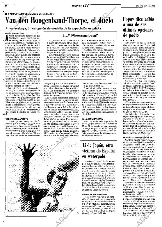 ABC MADRID 22-07-2001 página 58