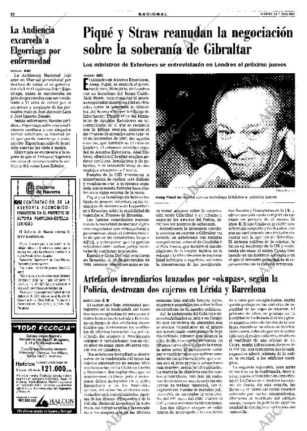 ABC MADRID 24-07-2001 página 22