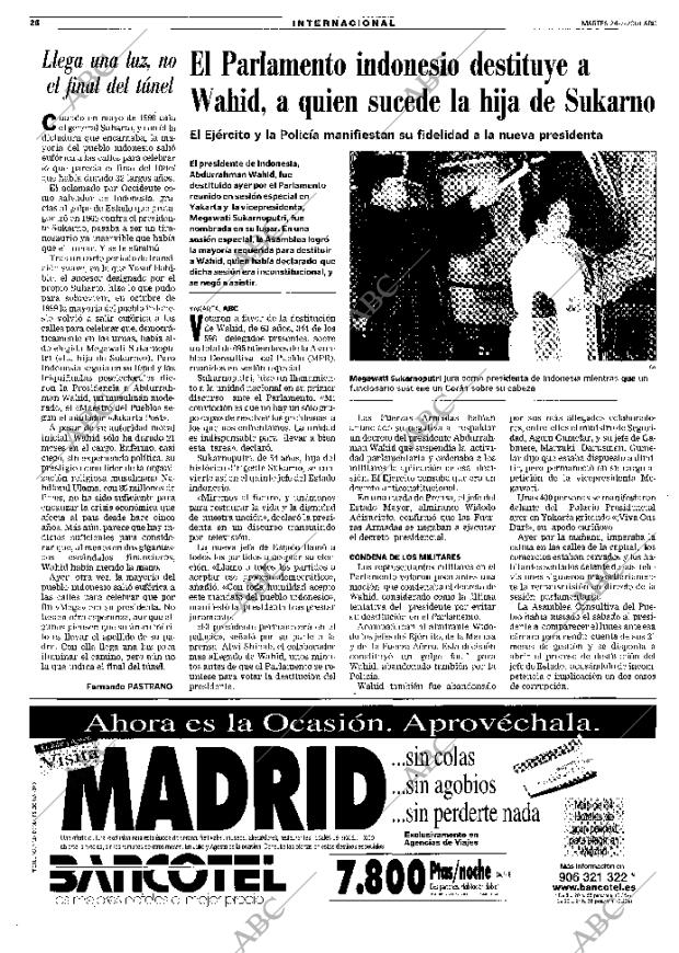 ABC MADRID 24-07-2001 página 26