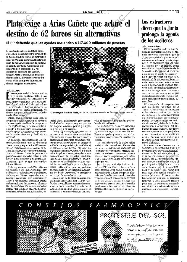 ABC SEVILLA 24-07-2001 página 49