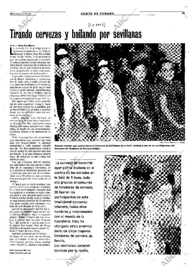 ABC SEVILLA 24-07-2001 página 83