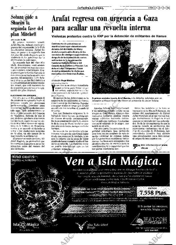 ABC MADRID 25-07-2001 página 28