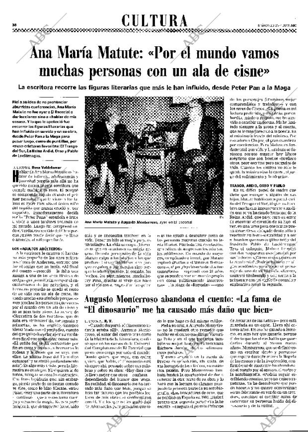 ABC MADRID 25-07-2001 página 38