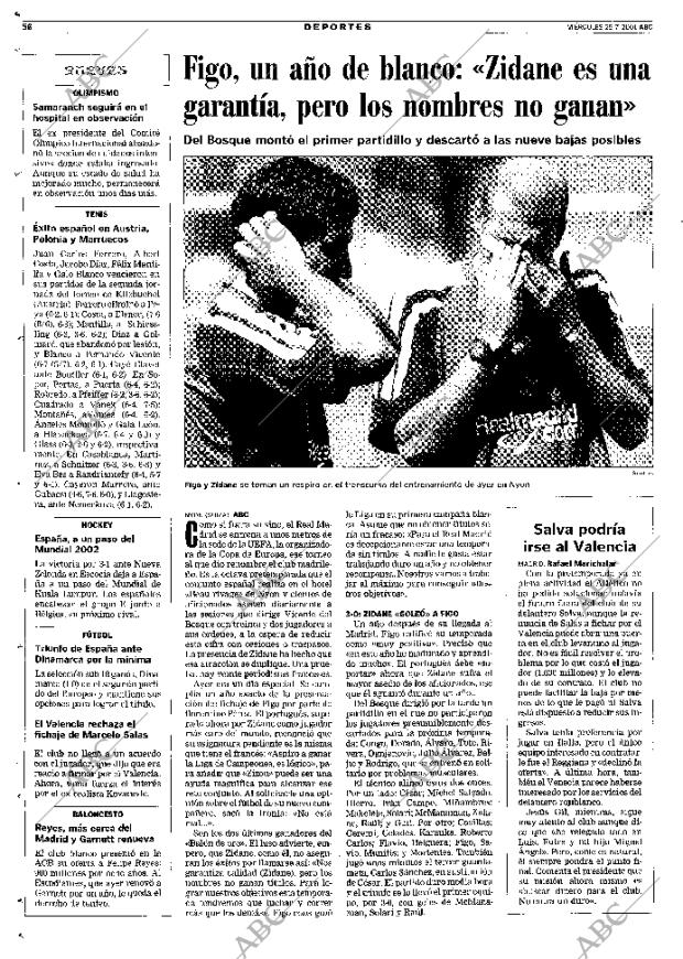 ABC MADRID 25-07-2001 página 56