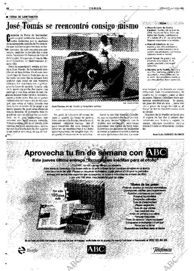 ABC MADRID 25-07-2001 página 68