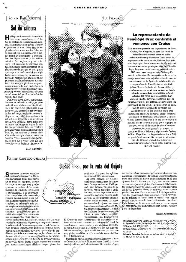 ABC MADRID 25-07-2001 página 70