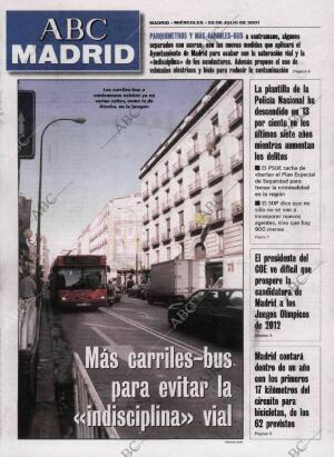 ABC MADRID 25-07-2001 página 85
