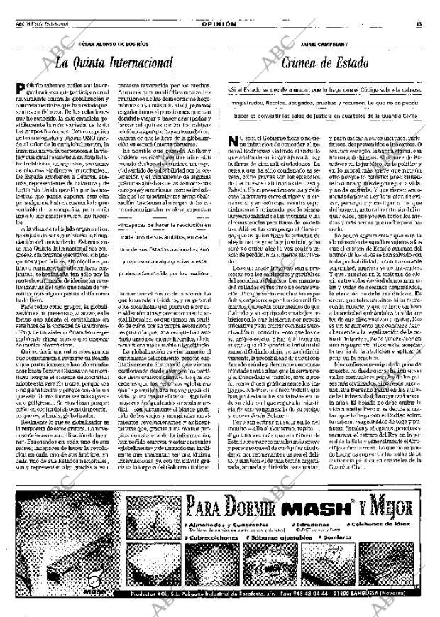 ABC MADRID 01-08-2001 página 13