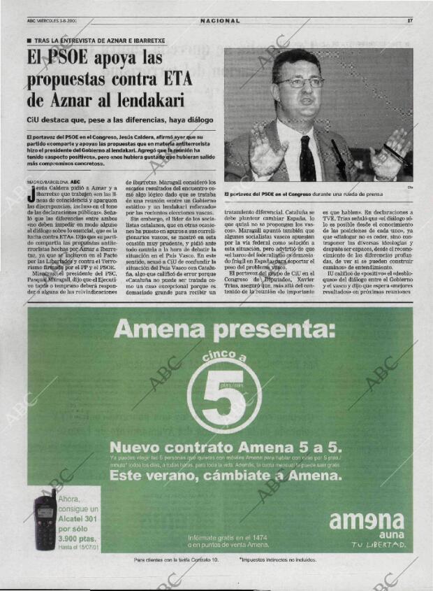 ABC MADRID 01-08-2001 página 17