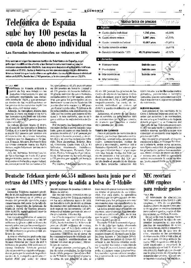 ABC MADRID 01-08-2001 página 47