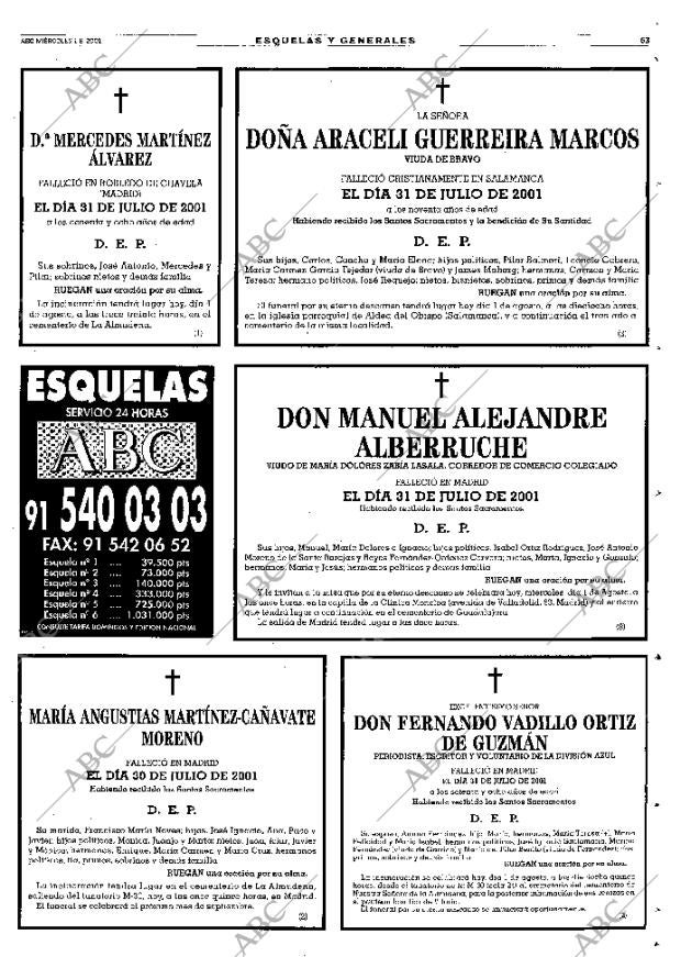 ABC MADRID 01-08-2001 página 63